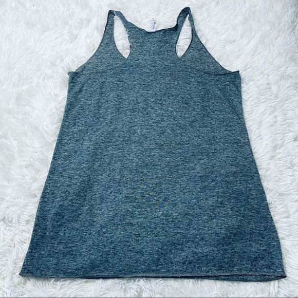 NWOT Over the Limit Gray Racerback Tank Top - Picture 6 of 13